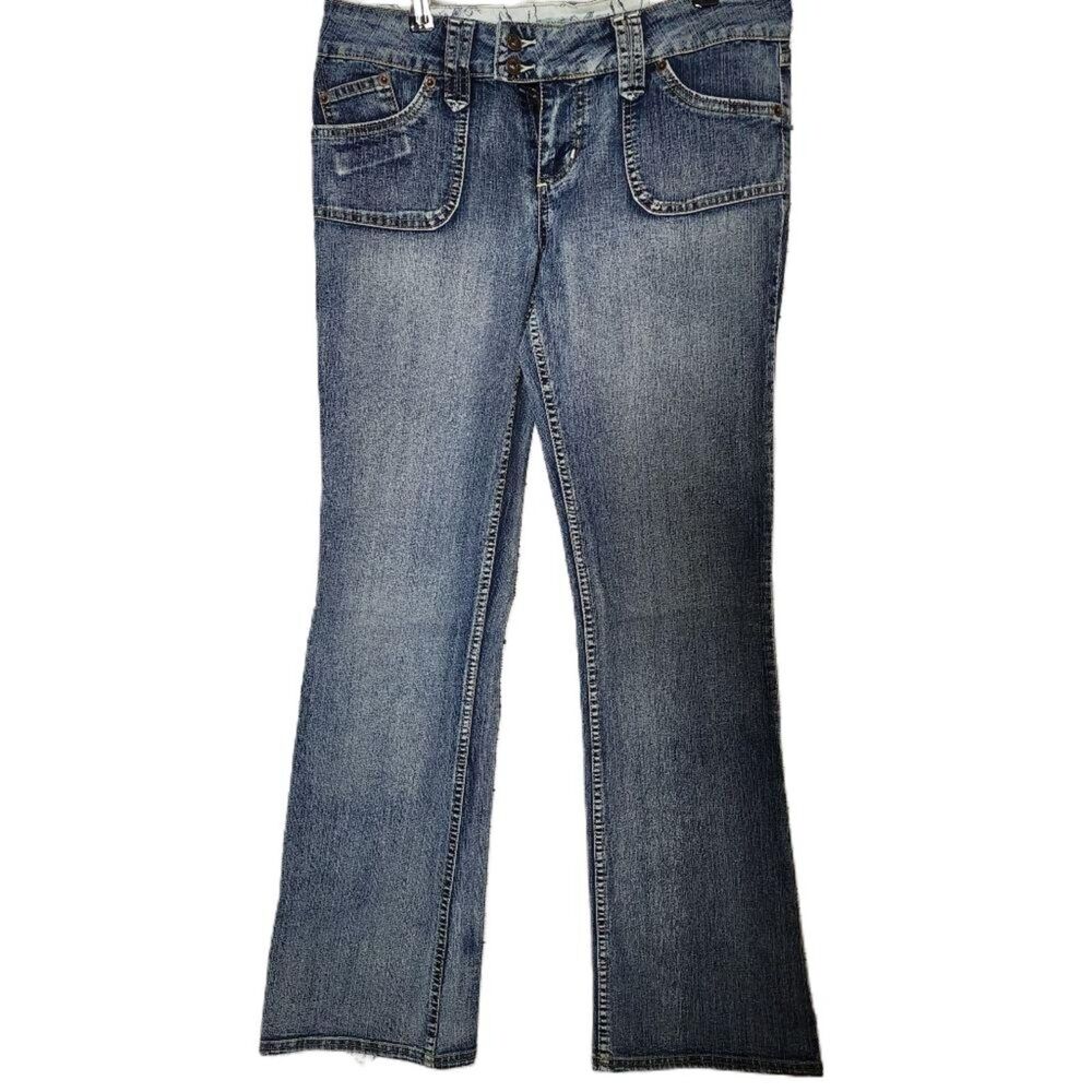 Vintage Y2K YMI From City Of Angels Flap Pocket Bootcut Jeans Low Rise Size 11